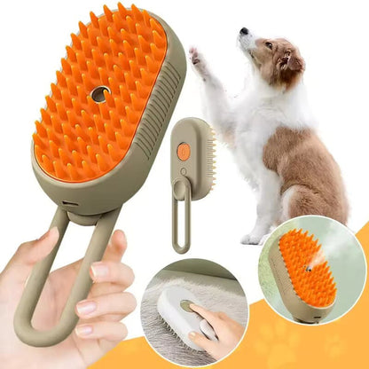 Cepillo de Vapor 3 en 1 para Mascotas