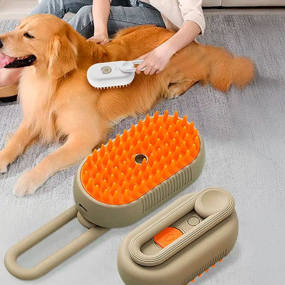 Cepillo de Vapor 3 en 1 para Mascotas