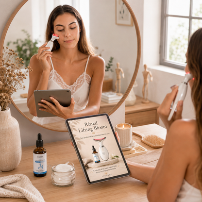 Ritual Lifting Bloom - Masajeador Facial + Esencia Hialurónica